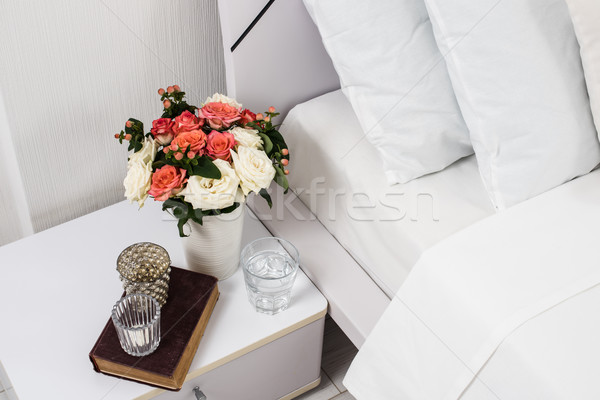 Bedside table decor Stock photo © manera