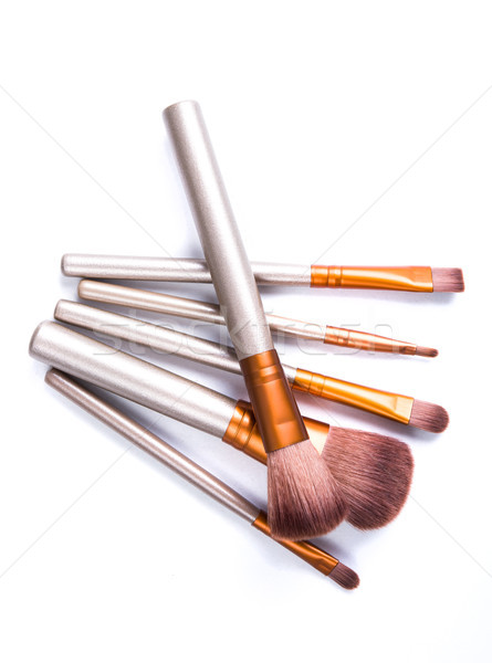 [[stock_photo]]: Maquillage · beauté · professionnels · outils · isolé