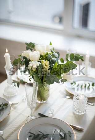 summer wedding table decoration Stock photo © manera