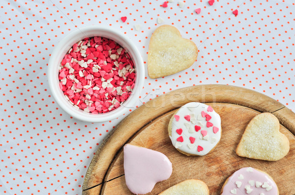 Heart-shaped biscuits  Stock photo © manera