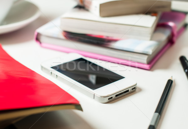 Smartphone on office table Stock photo © manera