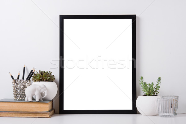 Modern home decor mock-up Stock photo © manera