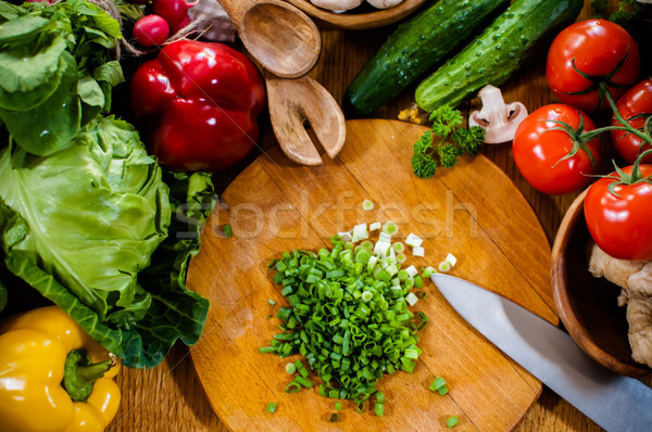 домашний приготовление пищи свежие весны овощей Сток-фото © manera
