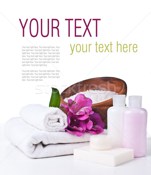 Spa and hygiene concept, isolated, ready template Stock photo © manera
