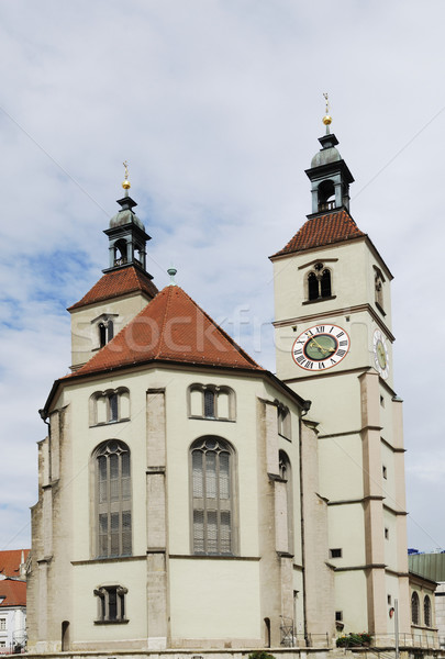 Protestant biserică nou arhitectură Imagine de stoc © manfredxy