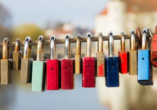 Locks as symbol for everlasting love Stock photo © manfredxy