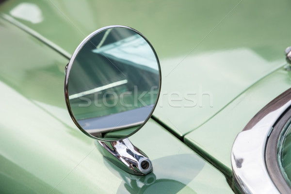 Stock photo: Vintage Outside Rear Mirror