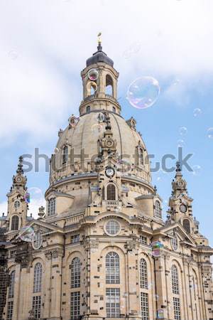 Dresden koepel architectuur Europa toren kathedraal Stockfoto © manfredxy