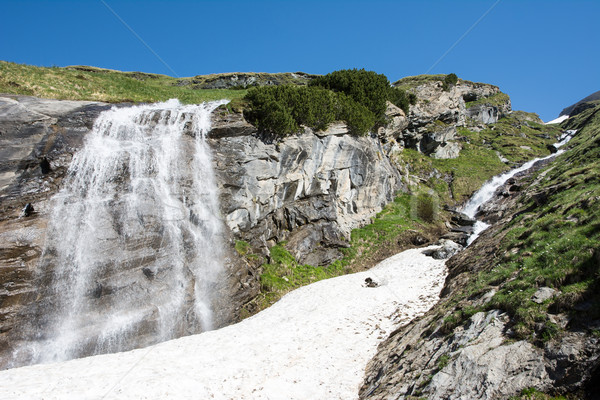 çağlayan park Avusturya dağ buz kaya Stok fotoğraf © manfredxy