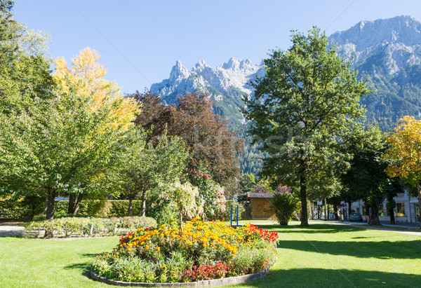 Park in Mittenwald Stock photo © manfredxy