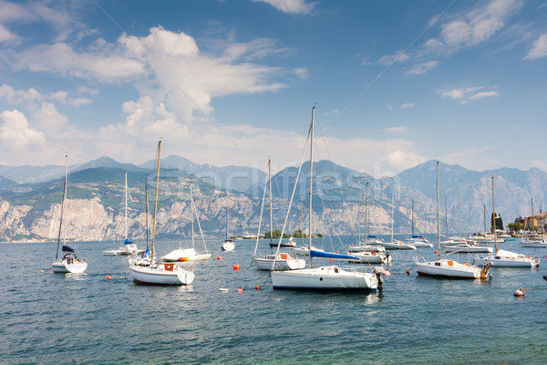 Sailing Boats at Lake Garda Stock photo © manfredxy