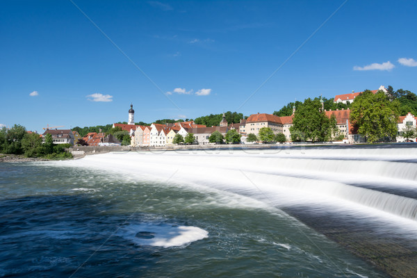Landsberg at the river Lech Stock photo © manfredxy