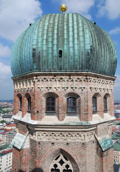 Templomtorony torony templom hölgy München épület Stock fotó © manfredxy