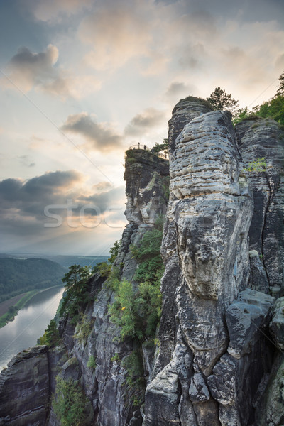 Sandstone Mountains in Saxony Stock photo © manfredxy