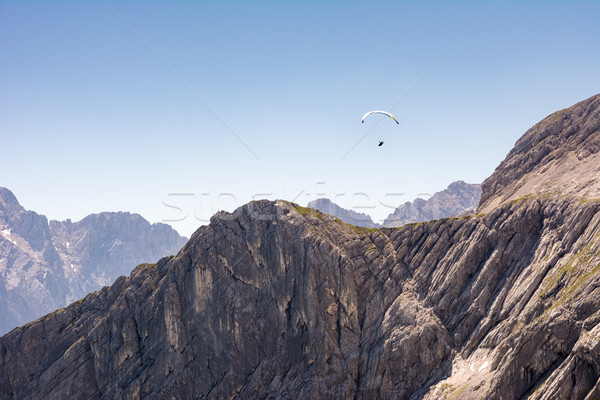 Paraglider in the alps of Bavaria Stock photo © manfredxy