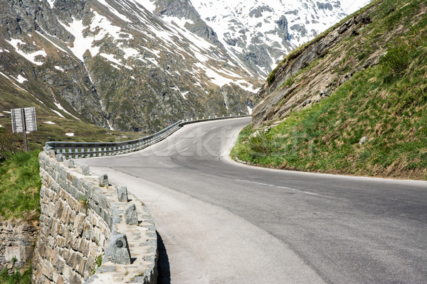 高 阿爾卑斯山的 道路 山 通過 奧地利 商業照片 © manfredxy