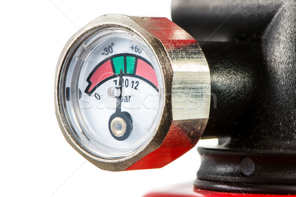消火器 圧力 ゲージ 緑 白 安全 ストックフォト © manfredxy