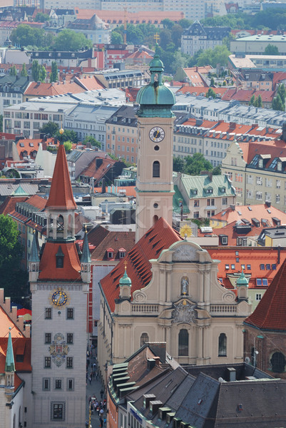 Munich panorama Stock photo © manfredxy