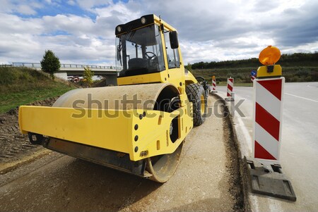 ストックフォト: 道路 · 産業 · ホイール · 機械 · 圧力