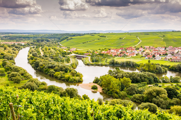 Village of Nordheim in a wine-growing district in Franconia Stock photo © manfredxy