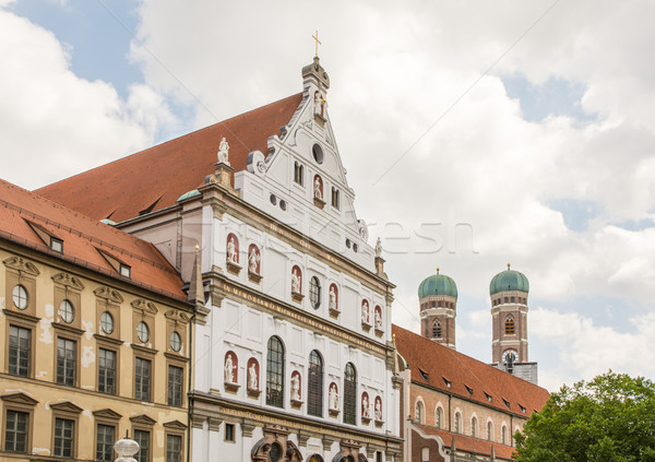 Церкви Мюнхен башни архитектура Lady собора Сток-фото © manfredxy