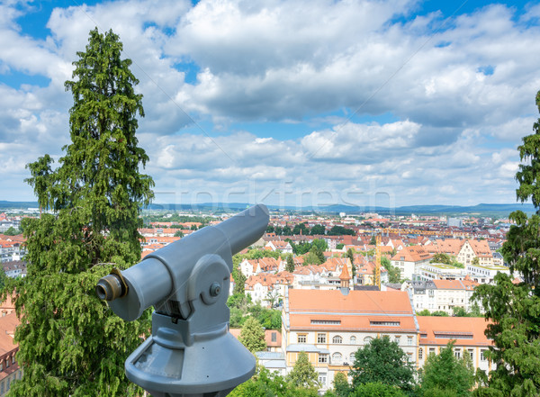 Observation point with aerial view over  Bamberg Stock photo © manfredxy