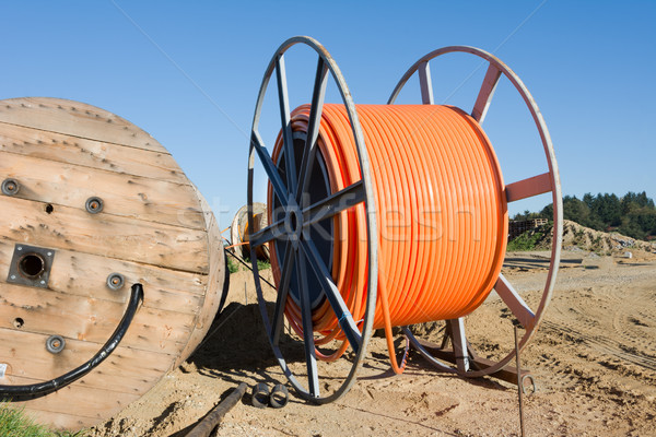 Faser Kabel rollen Breitband Internet Stock foto © manfredxy