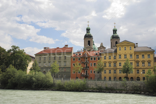 Catedral rio pousada Áustria igreja arquitetura Foto stock © manfredxy