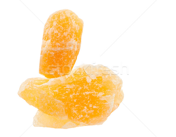 Evenwichtige oranje calciet genezing stenen Stockfoto © manfredxy