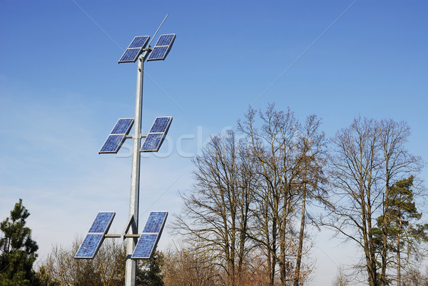 Gare énergies renouvelables photovoltaïque technologie Photo stock © manfredxy