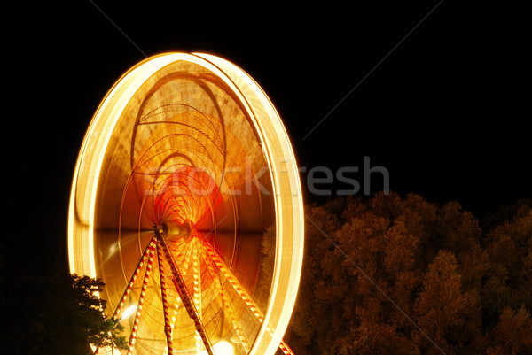 Notte l'esposizione a lungo luce rosso Foto d'archivio © manfredxy