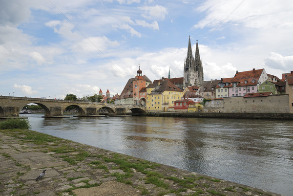 Danube in Regensburg Stock photo © manfredxy