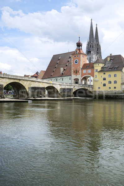 Danube in Regensburg Stock photo © manfredxy