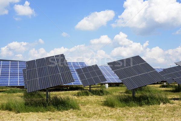 Solarenergie Photovoltaik Alternative Energie Schaffung solar Stock foto © manfredxy