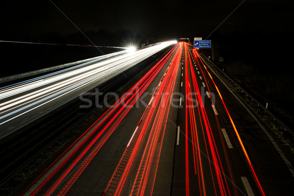 Light Trails on the Highway Stock photo © manfredxy