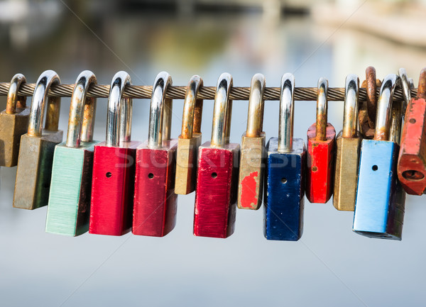 Locks as symbol for everlasting love Stock photo © manfredxy