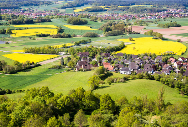Rural landscape with a village in Franconia Stock photo © manfredxy