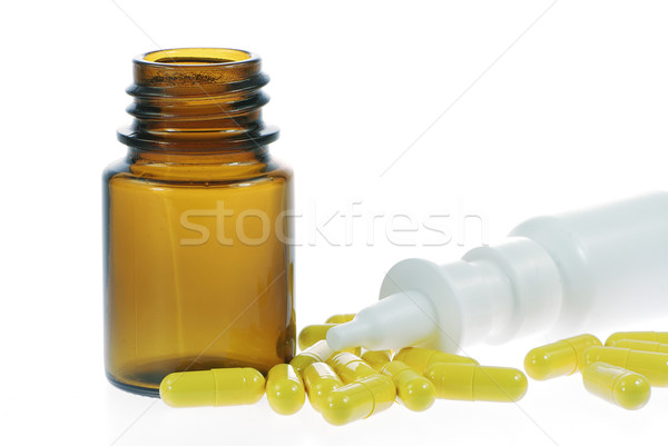 Nasal spray and capsules Stock photo © manfredxy