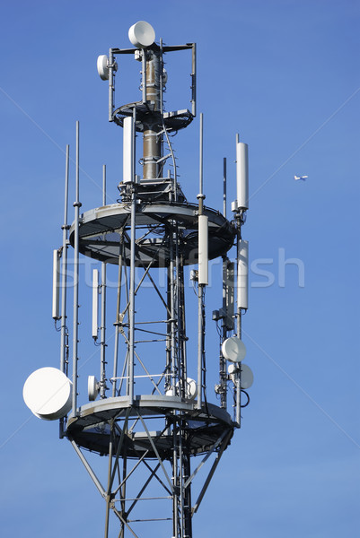 Telekomunikacja anteny komórkowych komunikacja radio Zdjęcia stock © manfredxy
