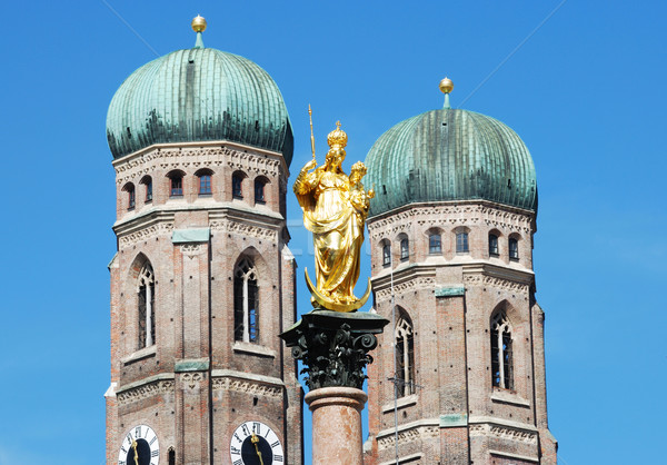 München gouden sculptuur kerk dame Stockfoto © manfredxy