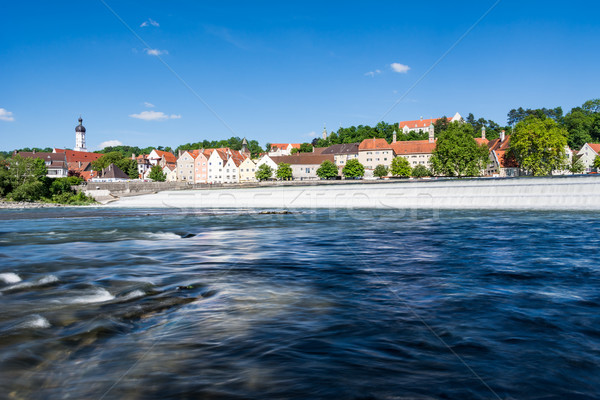Landsberg at the river Lech Stock photo © manfredxy