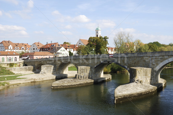 Stone Bridge of Regensburg Stock photo © manfredxy