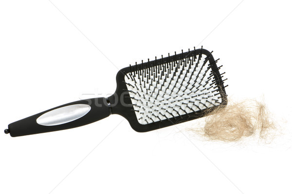 Saç siyah yalıtılmış saç fırçası fırçalamak Stok fotoğraf © manfredxy