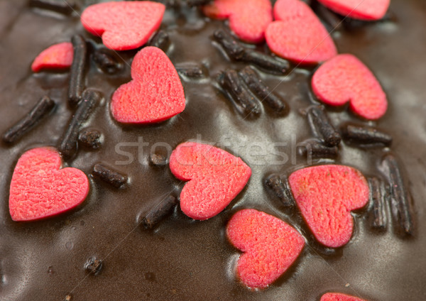 細節 巧克力 鬆餅 紅色 糖 心 商業照片 © manfredxy
