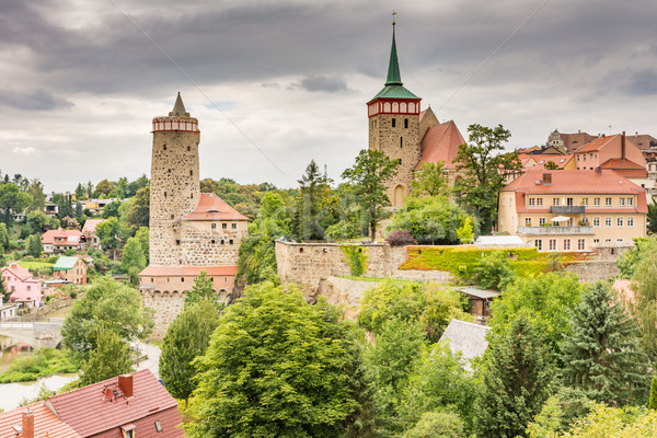 Stadsgezicht stad architectuur stad middeleeuwse Duitsland Stockfoto © manfredxy
