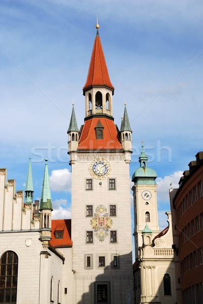 München stadhuis gebouw stad architectuur oude Stockfoto © manfredxy