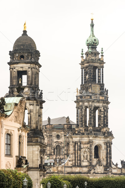 Дрезден towers здании архитектура башни собора Сток-фото © manfredxy