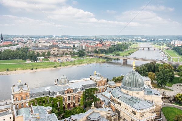 View over Dresden and River Elbe Stock photo © manfredxy