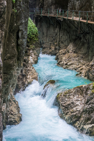 Walkway through the Leutasch Gorge Stock photo © manfredxy