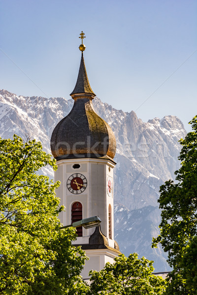Church of Garmisch in Bavaria Stock photo © manfredxy